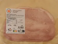 Jambon cuit supérieur avec couenne 4 tranches