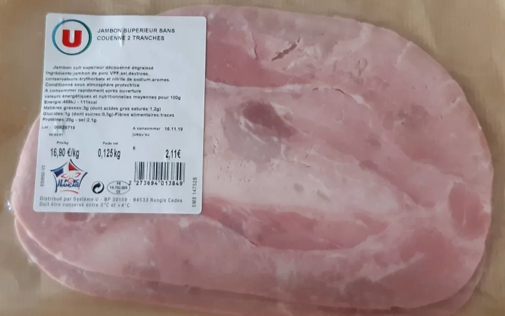 Jambon Supérieur sans couenne