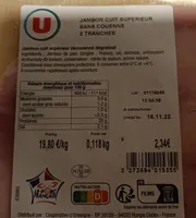 Jambon cuit supérieur sans couenne
