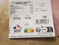 Jambon cuit supérieure sans couenne