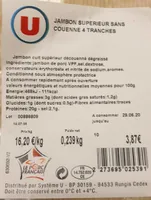 Jambon Supérieur sans couenne