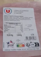 Jambon cuit supérieur sans couenne