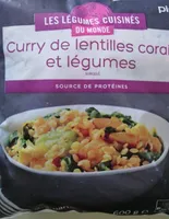Curry de lentilles corail et légumes