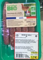 Saucisses de volaille
