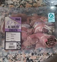 Chuleta de pavo al ajillo