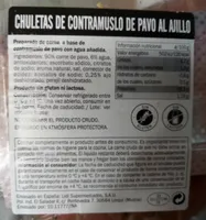 Chuletas de cobtramuslo de pavo al ajillo