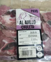Chuletas de pavo al ajillo