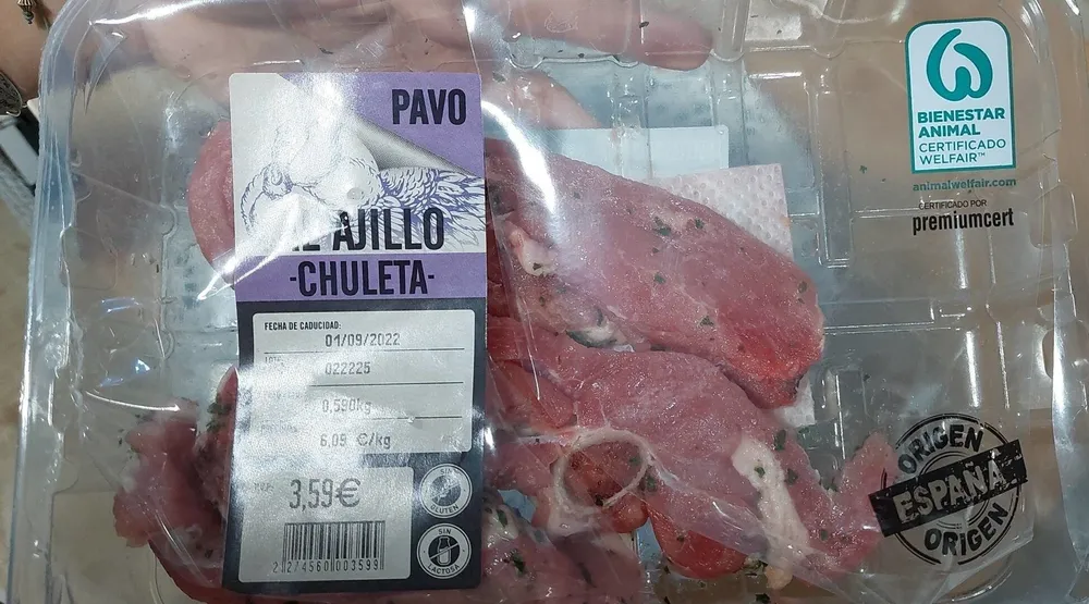 Chuletas de contramuslo de pavo al ajillo