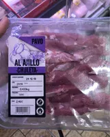 Chuleta de pavo al ajillo