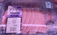 Pechuga fileteada pavo
