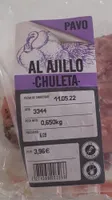 Chuleta al ajillo
