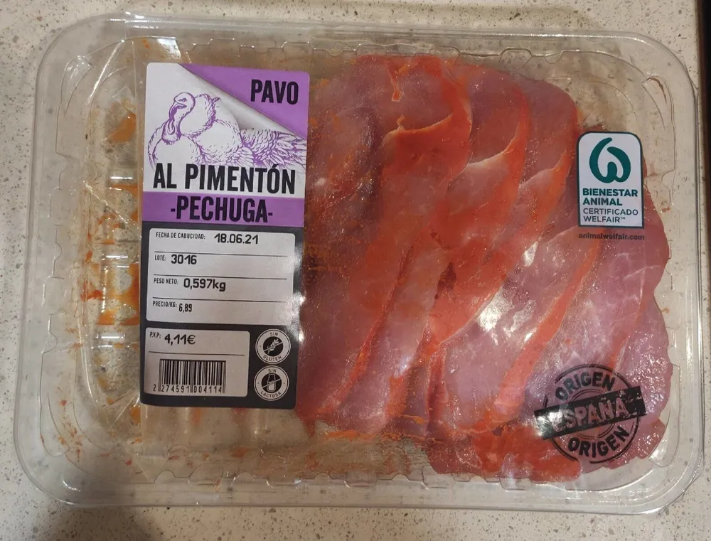 Pechuga de pavo al pimentón