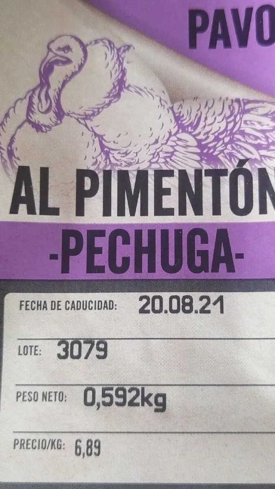 Pechuga de pavo al pimentón