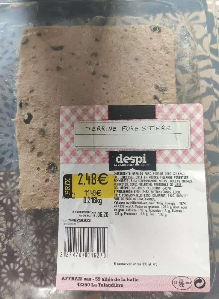 Terrine forestière
