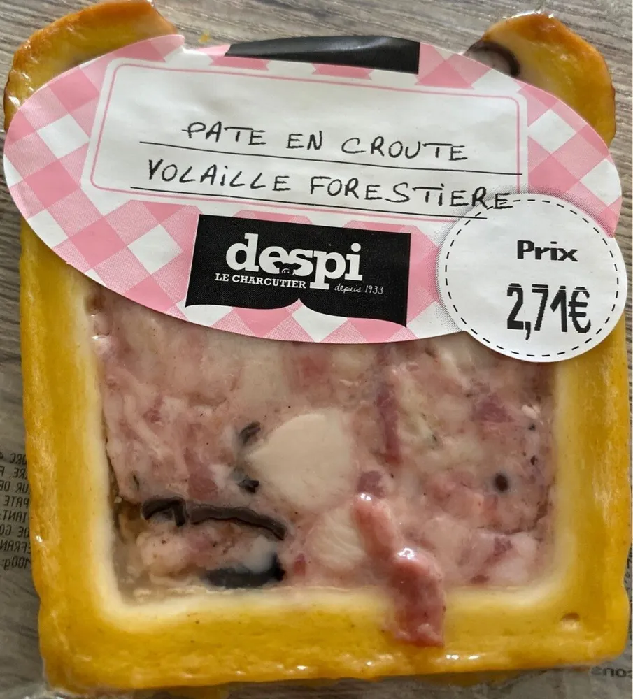 Pate en croute volaillle Forestiere