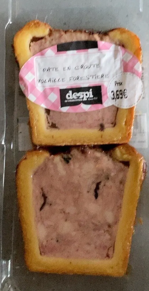 Paté en croûte volaille forestière