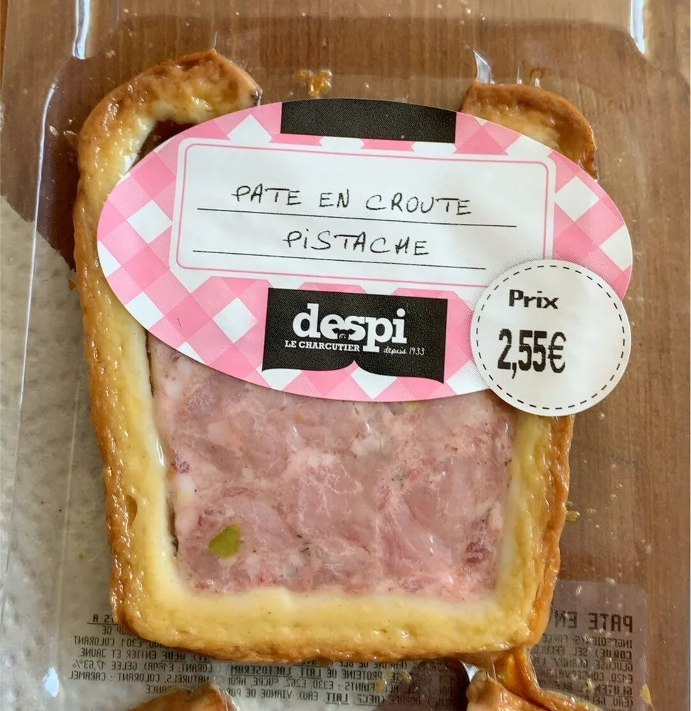 Pate en croute pistache