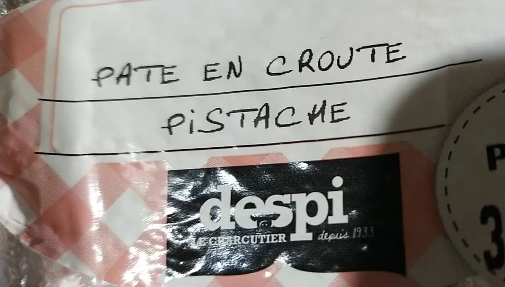 Pâté en croûte pistache