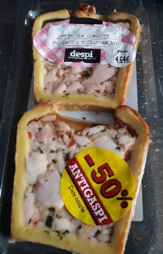 Pâté en croûte poulet et moutarde