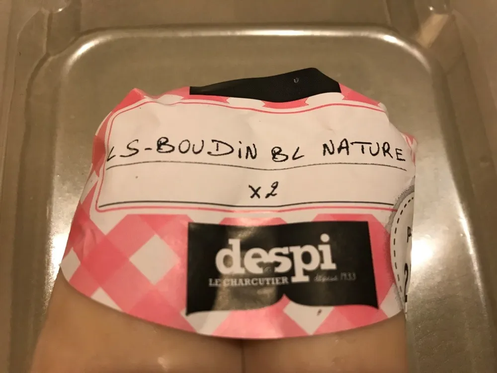 Boudin blanc nature