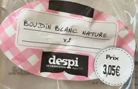 Boudin blanc nature