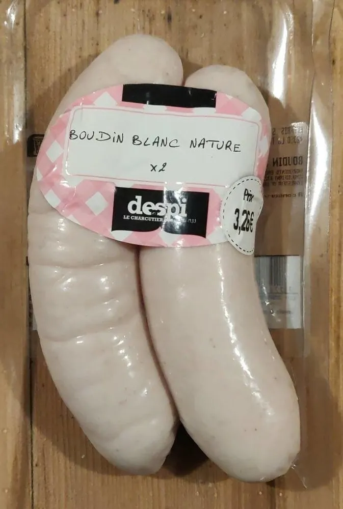 Boudin blanc nature