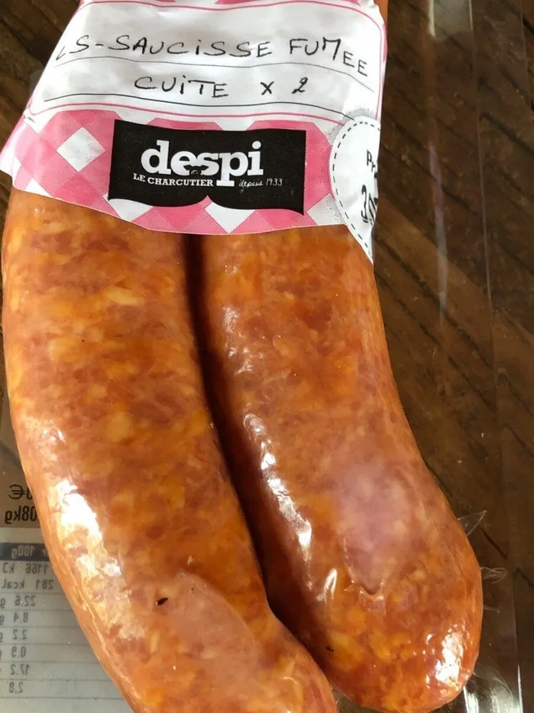 Saucisse fumée cuite
