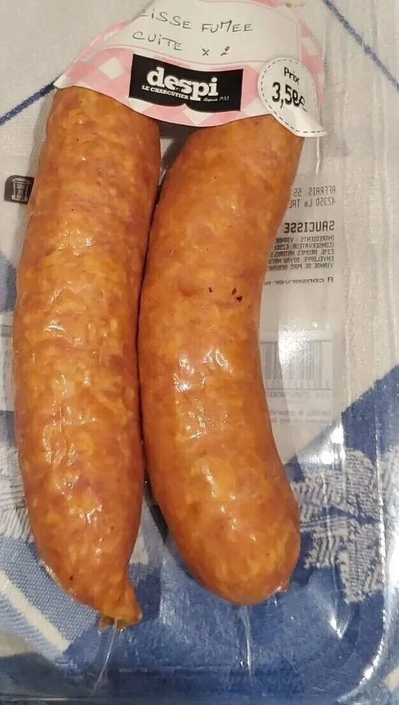 Saucisse Fumée cuite X2
