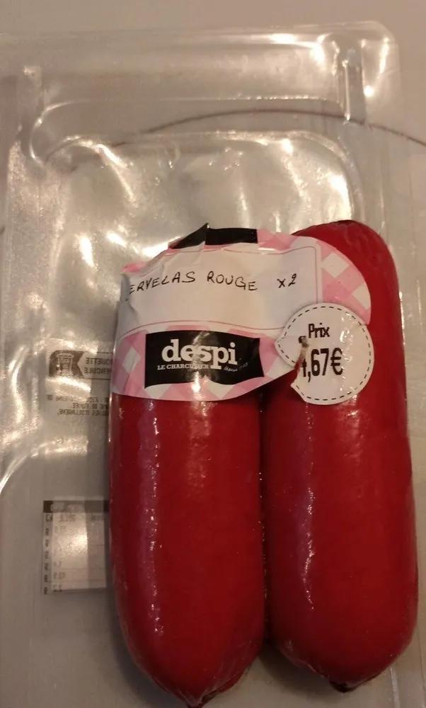 Cervelas rouge