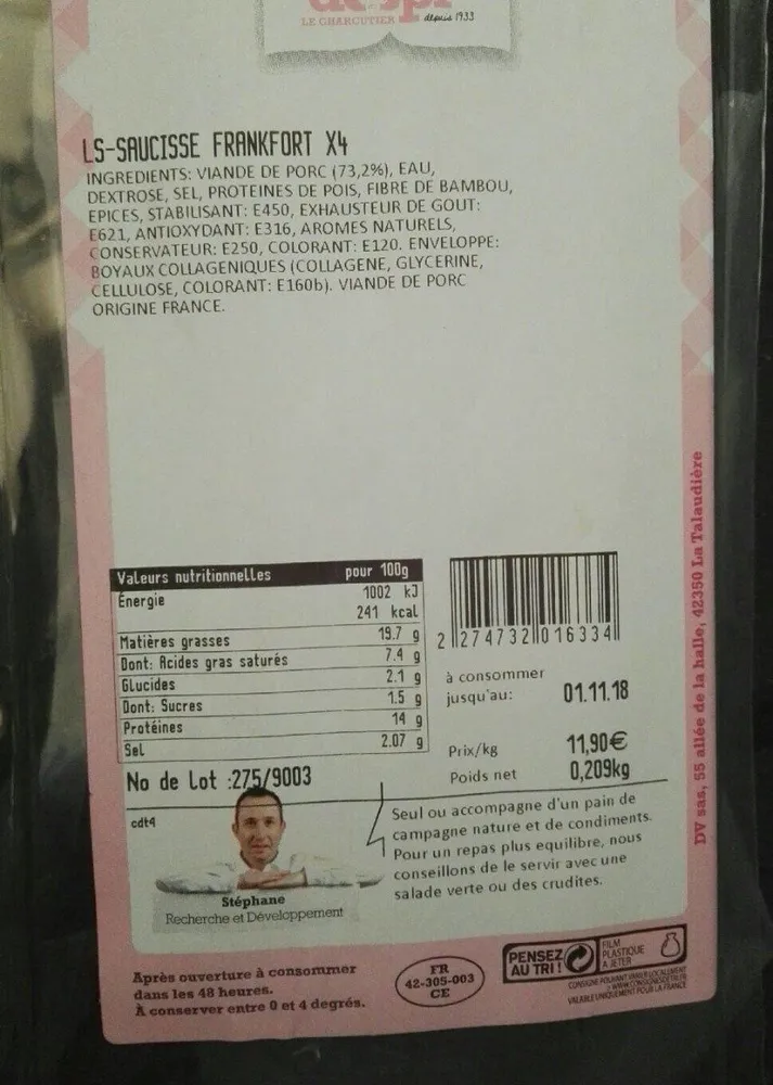 Saucisse Francfort