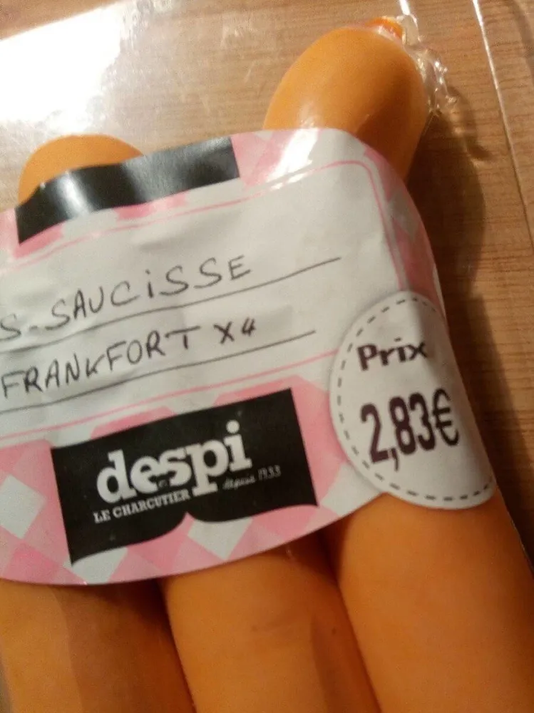 LS saucisses Frankfort x4