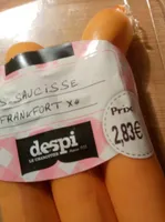 LS saucisses Frankfort x4