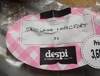 Saucisse Francfort