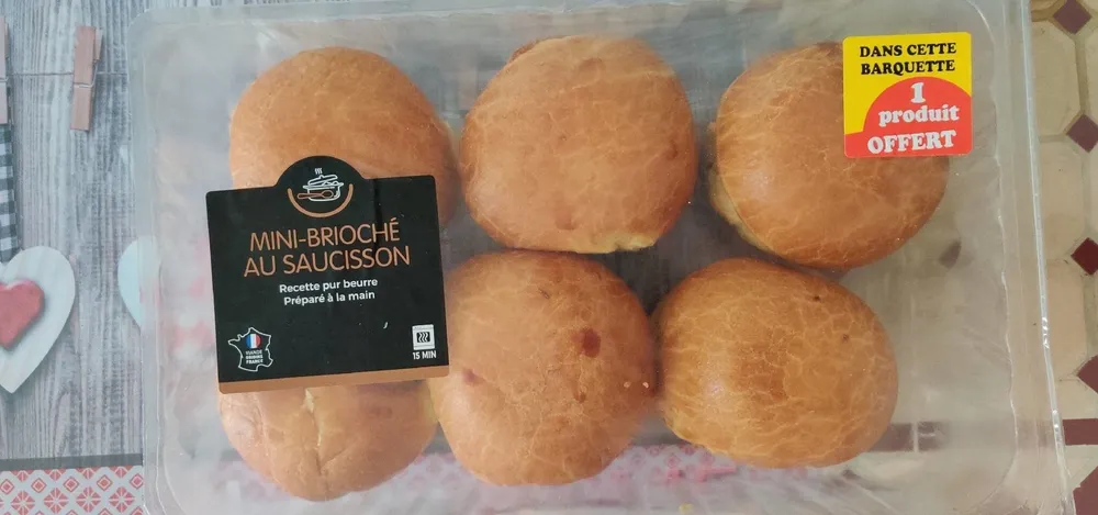 Mini brioché au saucisson