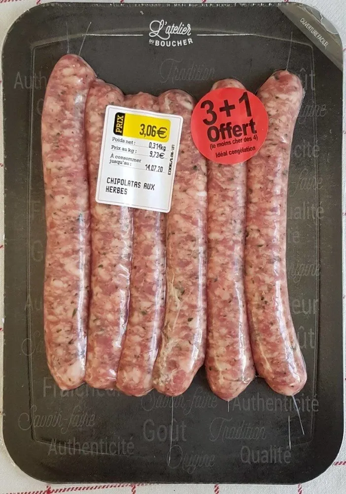 Chipolatas aux herbes