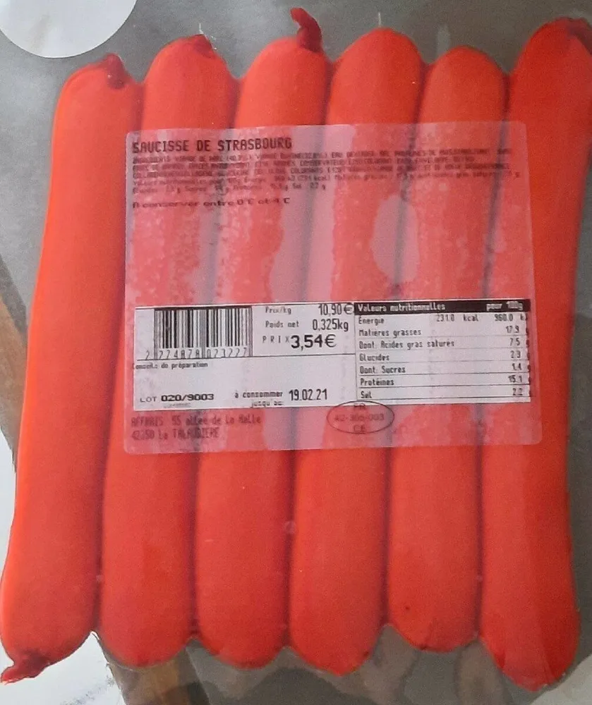 Saucisse de Strasbourg
