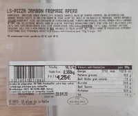 pizza jambon fromage apero