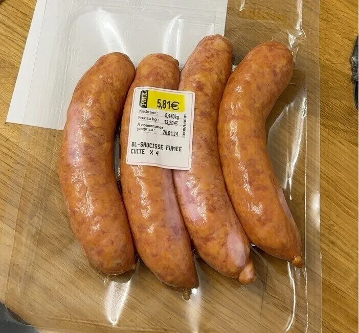 Bl - saucisse fumée cuite