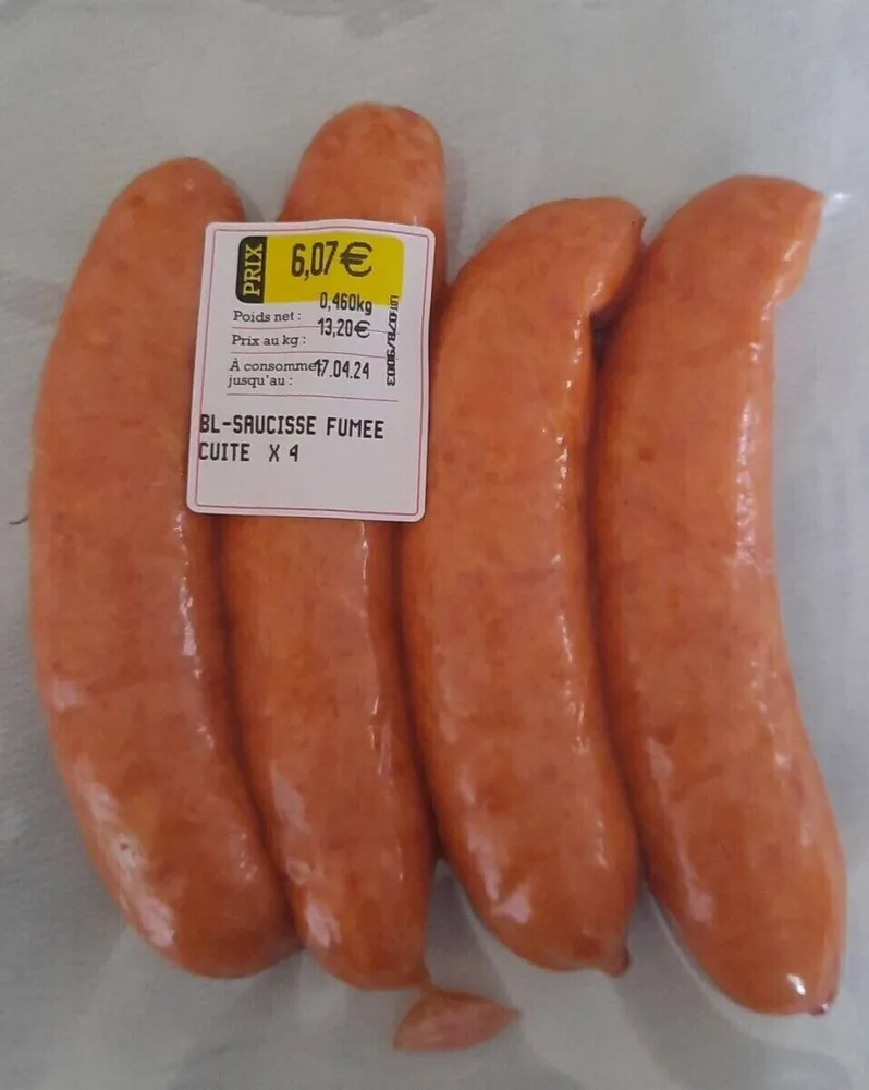 Saucisse fumée  cuite
