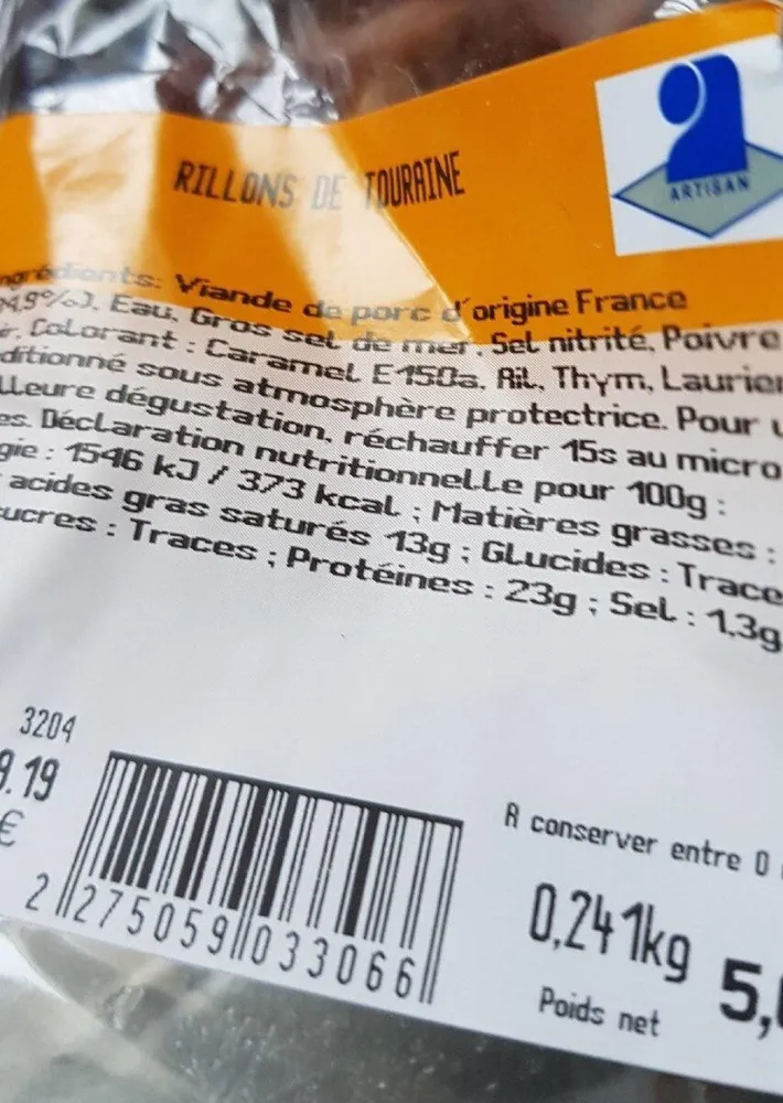 RILLONS DE TOURAINE