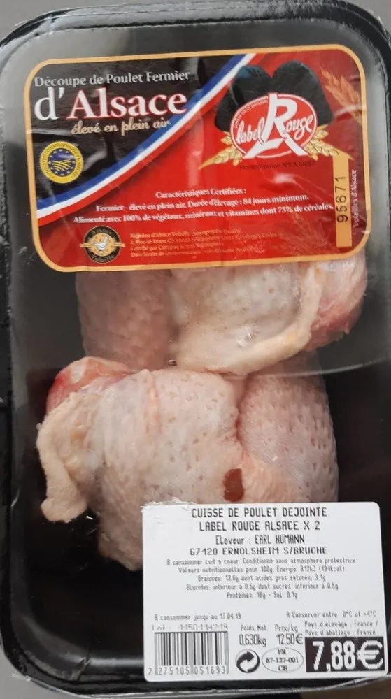Cuisse de poulet label dejointe