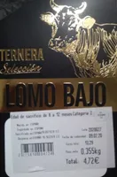 Lomo bajo de la ternera
