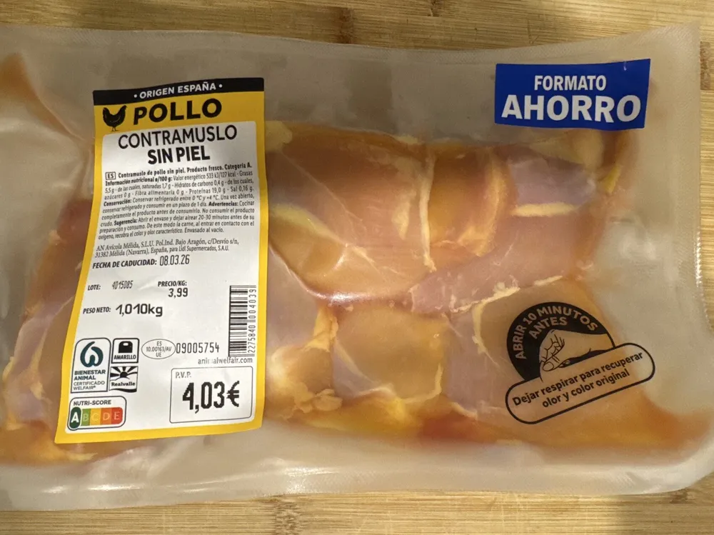 Contramuslo Sin Piel