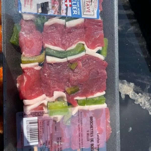 Brochette de boeuf