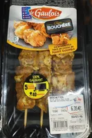 Brochettes haut de cuisse au Colombo