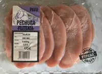 Pechuga fileteada de pavo