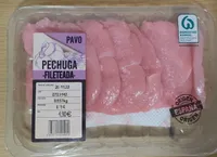 Pechuga de pavo filetada