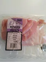 Pechuga pavo fileteada