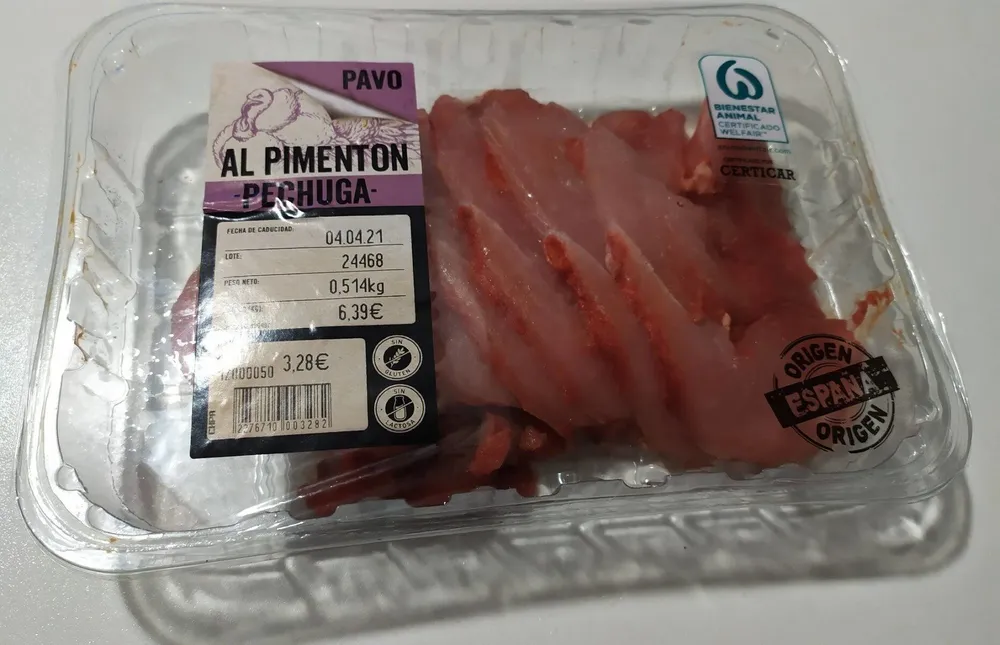 Pechuga de pavo al pimentón