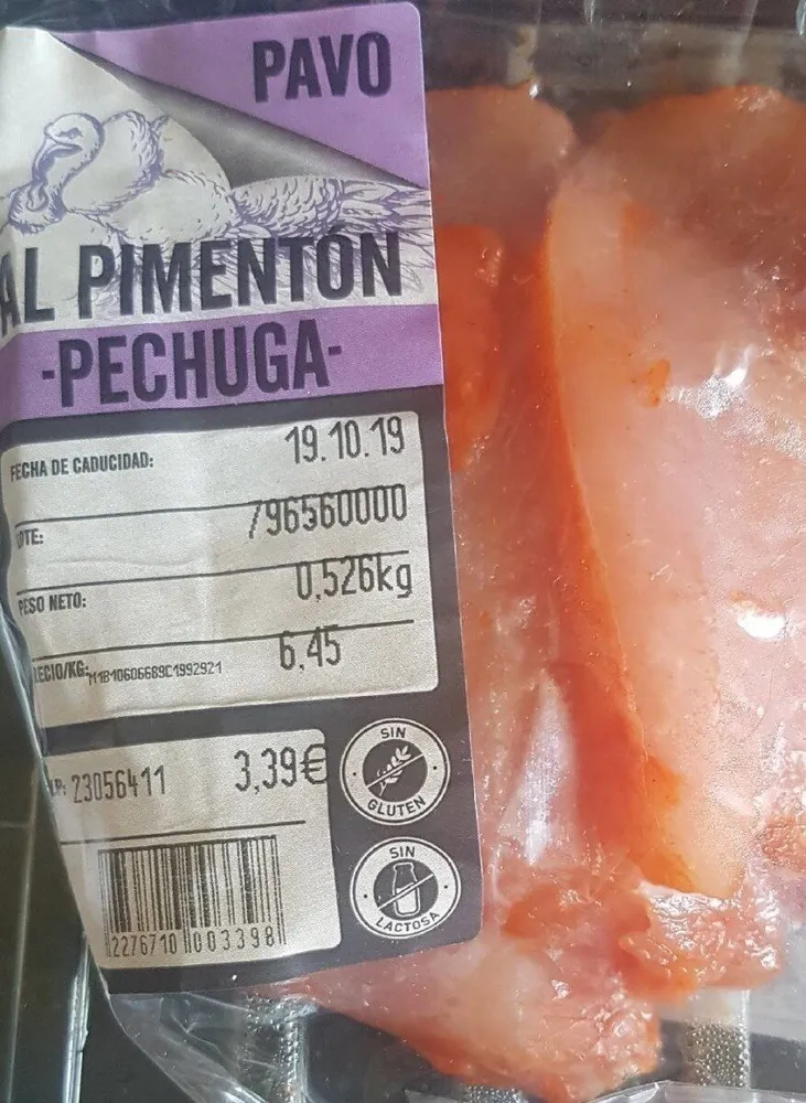Pavo al pimenton pechuga